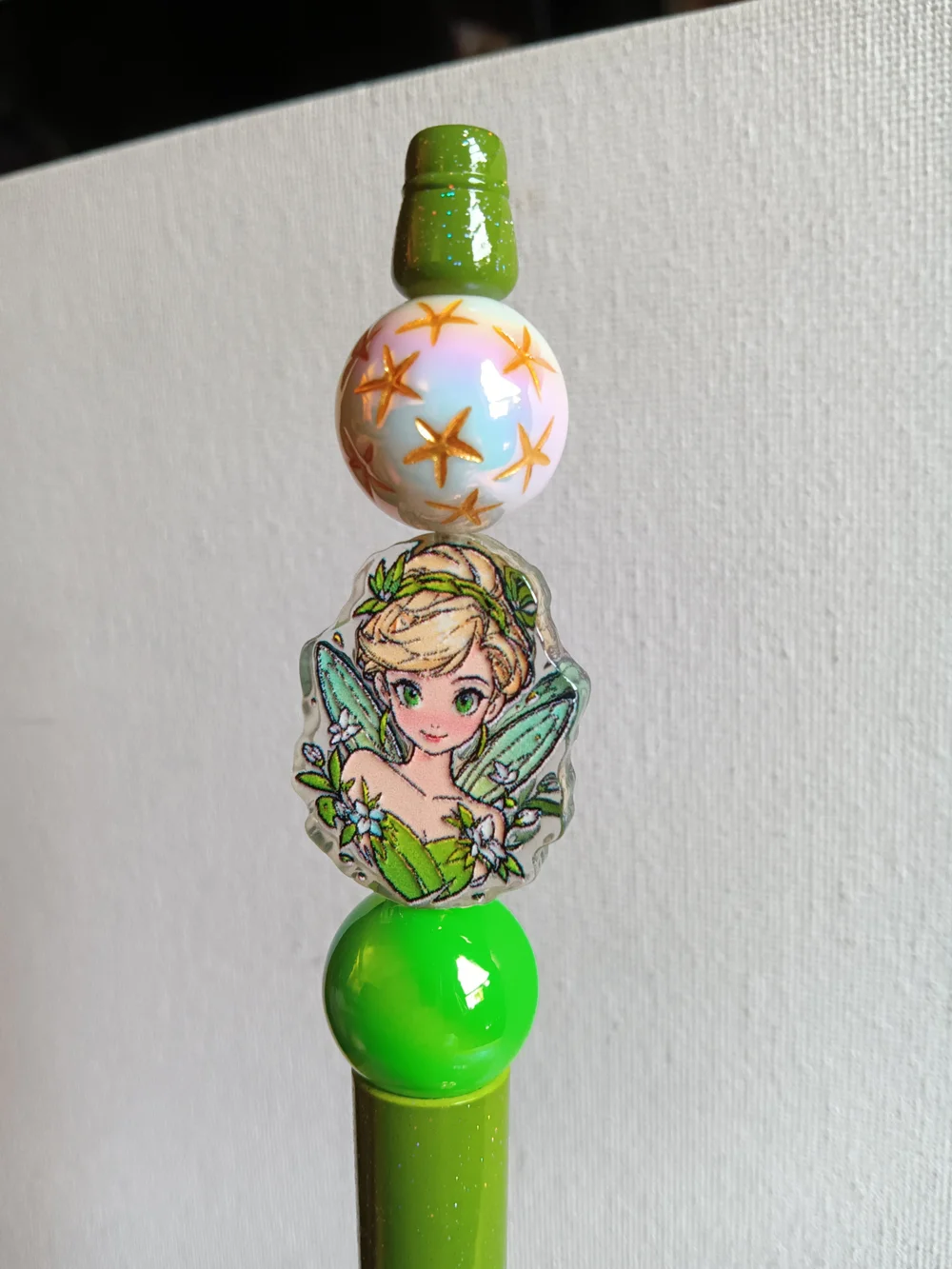 Green Fairy-Themed Beadable Pen